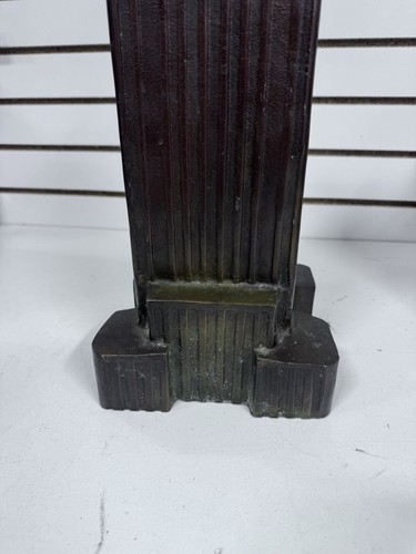 Huge 22” Empire State Building Art Deco Antique Model Statue Bronze Sculpture BH - Picture 10 of 13