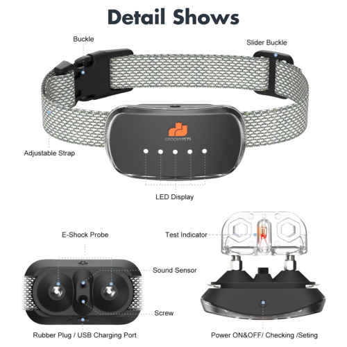 Smart Auto Anti bark Dog Collar Intelligent Waterproof Barking Terminator Device - Picture 4 of 11