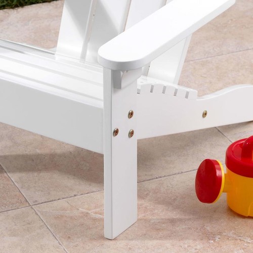 Wooden Adirondack Child Chair Outdoor Furniture Patio Pool Grass Age 3+ Modern - Picture 3 of 4