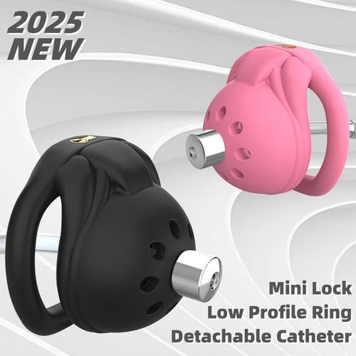 Men Super Small Cage Male Chastity Device Mini Lock Urethral Cathe1er 2 TypeRing - Bild 2 von 23