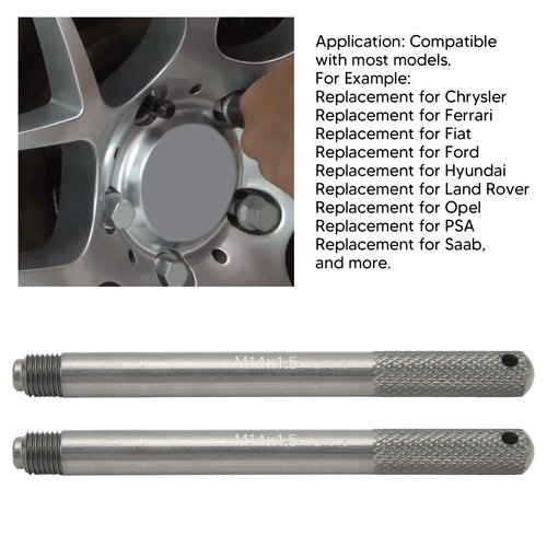 ❥M14X1.5 2pcs Wheel Alignment Pin Wheel Hanger Pin Set Rim Stud Pin Guide Tool