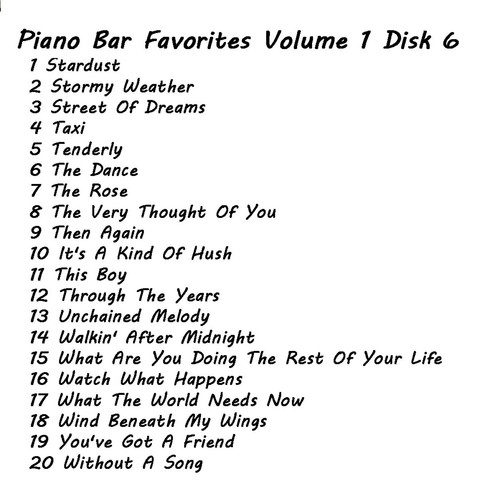 Popular Piano Bar Favorites Yamaha, PianoDisc, Roland, Suzuki, MIDI Player Piano - Picture 10 of 54