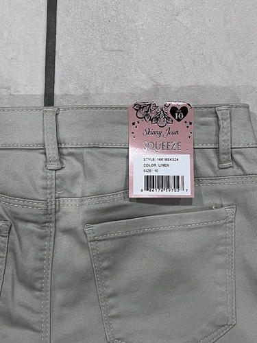 Squeeze Girls' Twill Flare Pants Skinny Jean Cargo Pants Sizes 10 - Picture 4 of 5