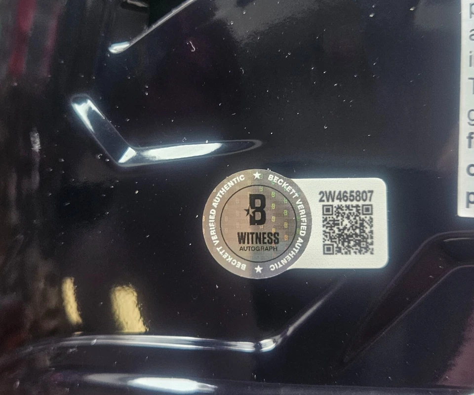 Manny Ramirez Signed & Inscribed Full Size Batting Helmet Beckett - Image 3 of 3