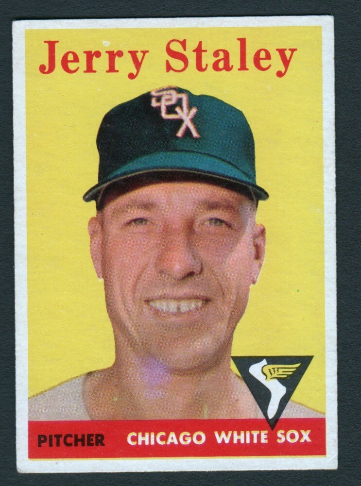 1958 Topps #412 Jerry Staley (ex)
