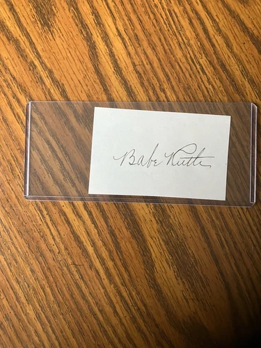 Babe Ruth cut signature.  Signed autograph of the Babe!  LOA!  
