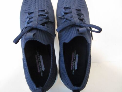 Skechers Synergy Womens Knit Slip-On Stretch Fit Sneakers Navy Size 7.5 - Picture 5 of 7