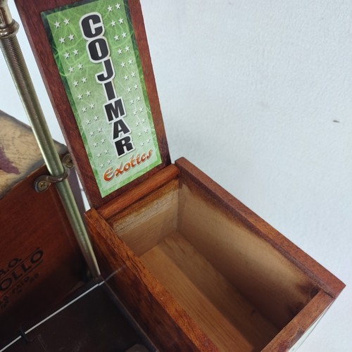 Handmade Cigar Box Lamp Study Man Cave Library Cigar Room 24 x 12 x 6 3/4 Opens - Picture 10 of 17