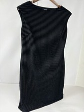 Ralph Lauren Chaps Dress Burn Out 10 L Women Mesh Lined Boat Neck Old Money