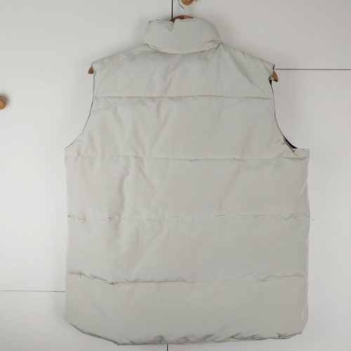 Gilet vintage uomo Canada Goose gilet giacca beige piumino imbottito isolato L 44" - Foto 15 di 19