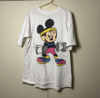 トップス 90s Vintage Disney Minnie Mouse Vintage Walt Disney AOP T-Shirt Minnie Mouse Rare 80s 90s