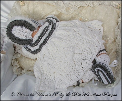 BABYDOLL HANDKNIT DESIGNS KNITTING PATTERN BABY WILLOW 16-22" DOLL / 0-3M BABY - Picture 6 of 6