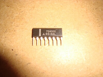 MITSUBISHI M5152L - Dual Audio Pre Amplifier SIP-8 - New Old Stock -