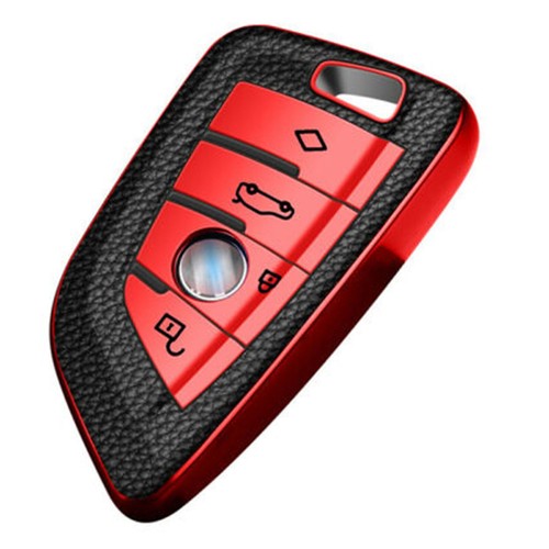 Red Remote Key Case Shell Cover For BMW X1 X3 X5 X6 X7 5 7 Series G30 G31 - Picture 2 of 4