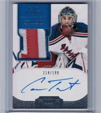 2012-13 Panini Dominion Cam Talbot Rookie Patch Auto RC #'ed 114/199