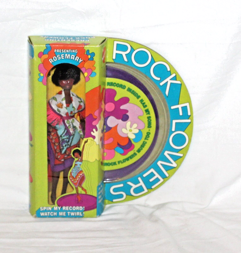 Rock Flowers Rosemary Doll w/ Record #1168 Mattel AA Sealed 1970 Rare Dawn Size