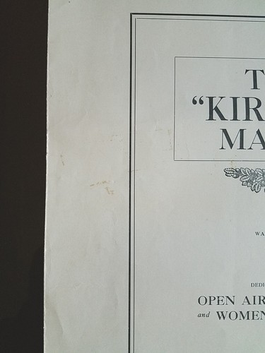 The Kirmess March 1900's Sheet Music Warren Camp Portland Open Air Sanitarium - Picture 15 of 15