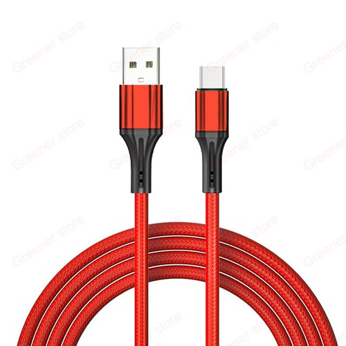 1M 2M 60W 3A Nylon Type-C Charger USB-C Charge Cable 3A Data Sync Fast Charging - Picture 13 of 15