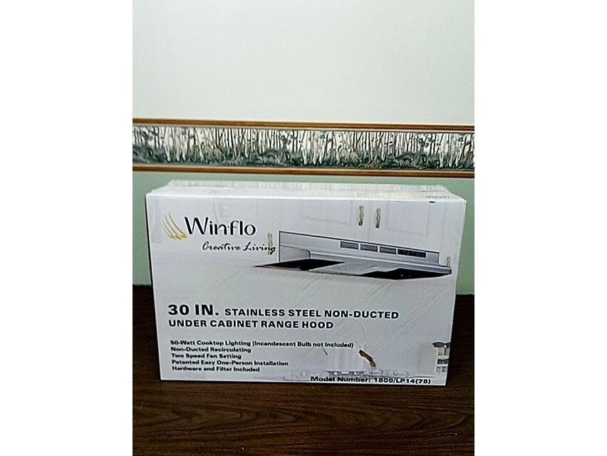 Winflo 30-in Ductless Stainless Steel Under Cabinet Range Hoods 