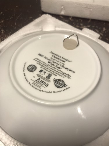 Chicago White Sox American League Champions porcelain plate 2005 world series - Picture 17 of 19