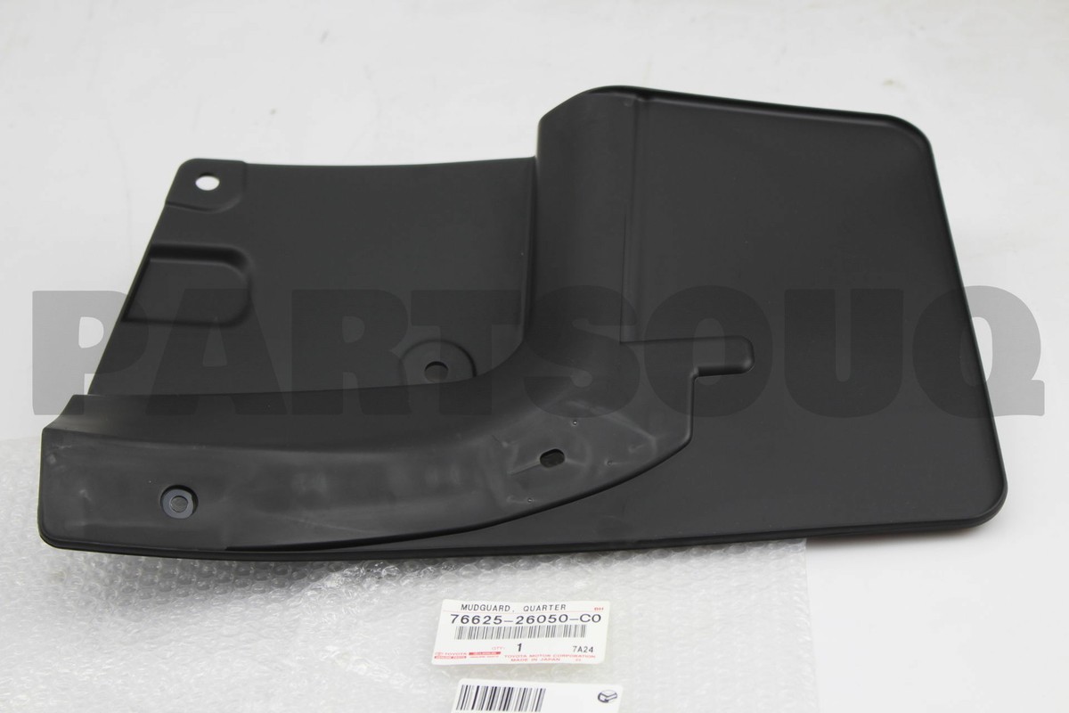 7662526050C0 Genuine Toyota MUDGUARD, QUARTER PANEL, REAR RH
