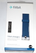 FITBIT CHARGE 2 BLUE ACCESSORY REPLACEMENT BAND SIZE LARGE NEW IN BOX