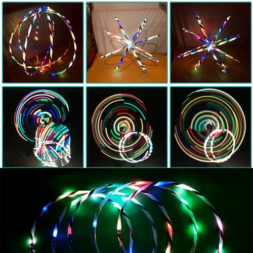 Hula Hoop Led Reifen Erwachsene und Kinder mit Wechselnden LED-Leuchten Leichte - Bild 2 von 9