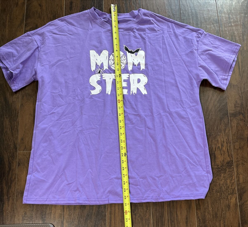 T-shirt donna Halloween mamma viola viola taglia XL/XG - Foto 2 di 4