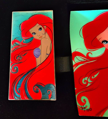 LE100 Jumbo Little Mermaid Disney Pin/Litho Ariel Reflection Acme Platinum ver - Picture 13 of 14