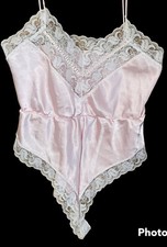 vintage kaydette Womens Sz Small pink lace nightie lingerie lace flower USA