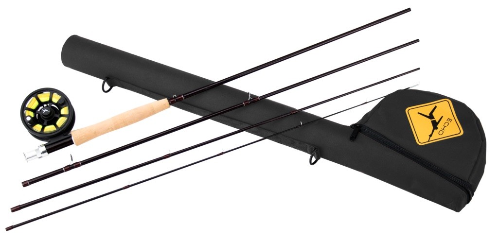 Echo Traverse 490-4 Fliegen Rod Complete Outfit - 9'- 4wt - Neu Echo Traverse 490-4 Fliegen Rod Complete Outfit - 9'- 4wt - Neu