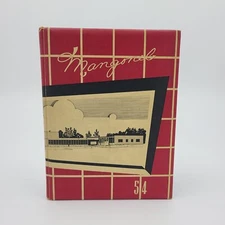Buhler Kansas "Mangonel" Buhler Rural High School Yearbook 1954 Hutchinson