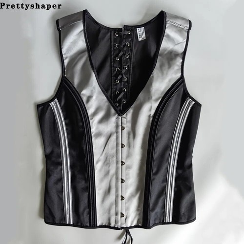 Herren Enges Bauchkorsett Abnehmen Taille Knochen Formende Weste Weste Korsett - Bild 29 von 33