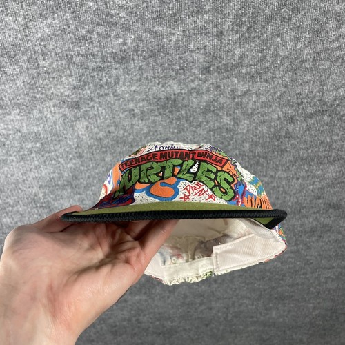 VINTAGE 80s 90s Ninja Turtles Youth Painters Cap Hat TMNT Original Rare - Picture 8 of 12