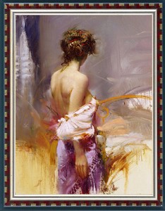 Original-Oil-Painting-female-art-Impressionism-nudes-girl-on-canvas-24-034-x36-034
