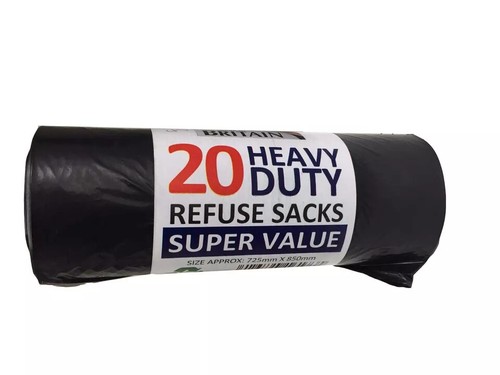 Revestimientos de contenedores de alta resistencia bolsas de 50 l sacos de basura de 14" x 32" x 30" 20 mu - Imagen 8 de 10