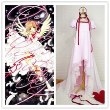 Cardcaptor Sakura Sakura Pink Dress Cosplay Costume Custom Made