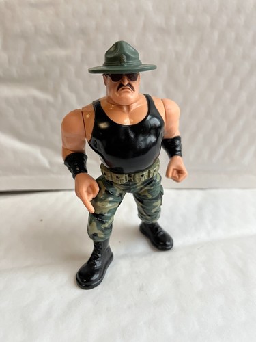 WWE Sgt Slaughter HASBRO WRESTLING ACTION FIGURE W...