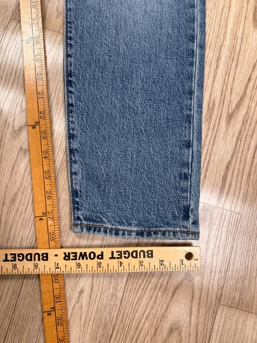 Levis Premium Jeans Womens 31 Blue Button Fly Wedgie Tapered High Rise NEW NWT - Picture 12 of 12