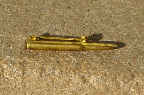 WW1 US Army Military M1903 Springfield Rifle Bullet 30-06 Lapel Pin Insignia - Picture 3 of 8