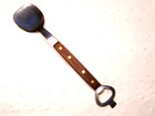 Vintage Ice Cream Scoop Spade Stainless Wood Handle Bottle Opener Brass Rivets