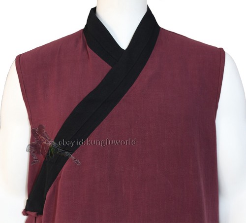 Tuta estiva kung fu shaolin monaco wudang taoista uniforme tai chi 10 colori cotone - Foto 3 di 7