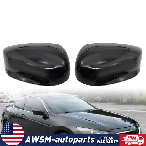2X Mirror Cover Cap For 2008-2013 Honda Accord Door Driver Side & Passenger Side