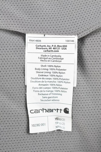 CARHARTT Storm Defender Jacke Damen XS Mesh-Futter Wandern - Bild 7 von 11