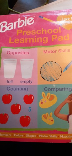 Rare Vintage 90s Barbie Preschool Learning Pad Smart Start Activity Work Book - Foto 2 di 5