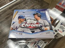 2020 Topps Chrome Baseball Jumbo Box - Factory Sealed