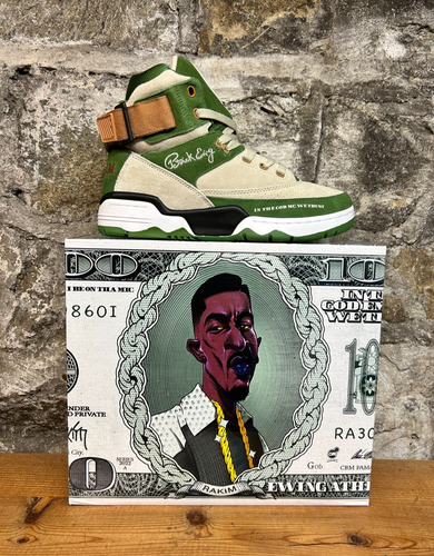 EWING 33 HI x RAKIM 1EW02397-252 PAID IN FULL PELICAN/WILLOW/ALMOND New In Box - Picture 3 of 6