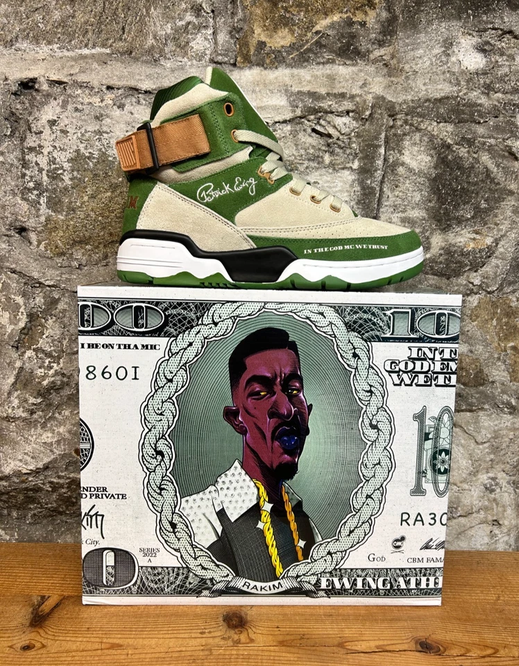 EWING 33 HI x RAKIM 1EW02397-252 PAID IN FULL PELICAN/WILLOW/ALMOND New In Box - Image 3 of 4