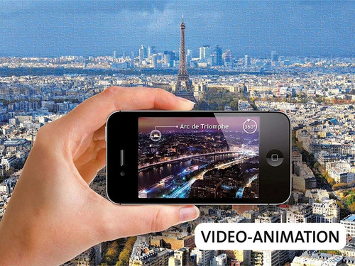 Ravensburger 19302 Jigsaw Puzzle 1000pcs Above The Roofs Of Paris 70 x 50cm. NEW - Picture 2 of 7