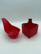 Evriholder Simply Served Boiler Basket & Architec Scoop Colander Red